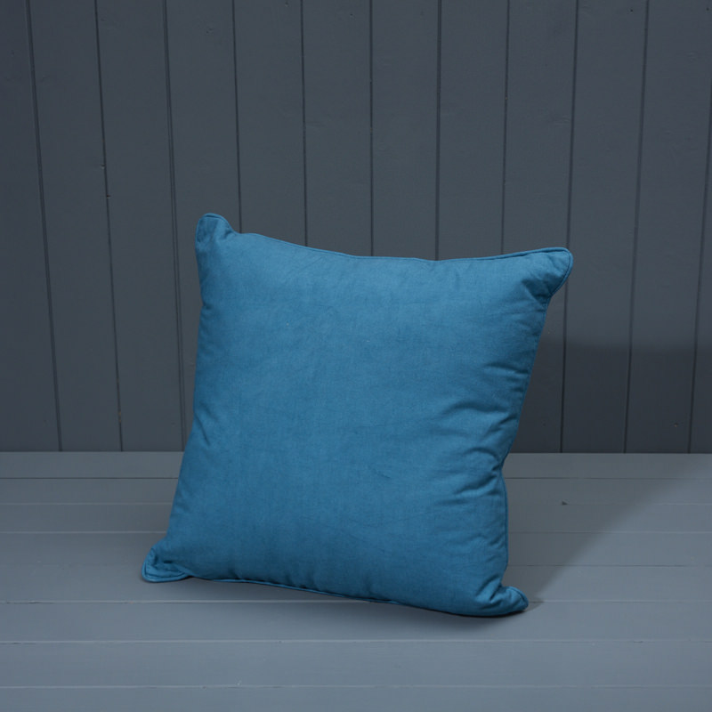 Teal Cotton Cushion and Filler detail page